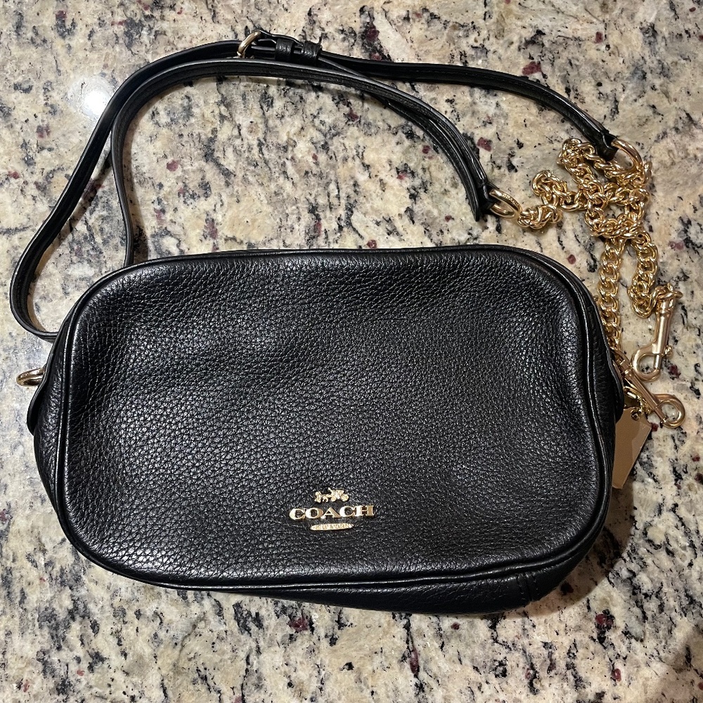 black coach crossbody